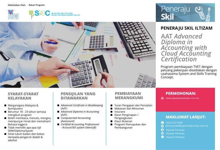 Peneraju Skil Iltizam AAT Advanced Diploma in Accounting with Cloud Accounting Certification